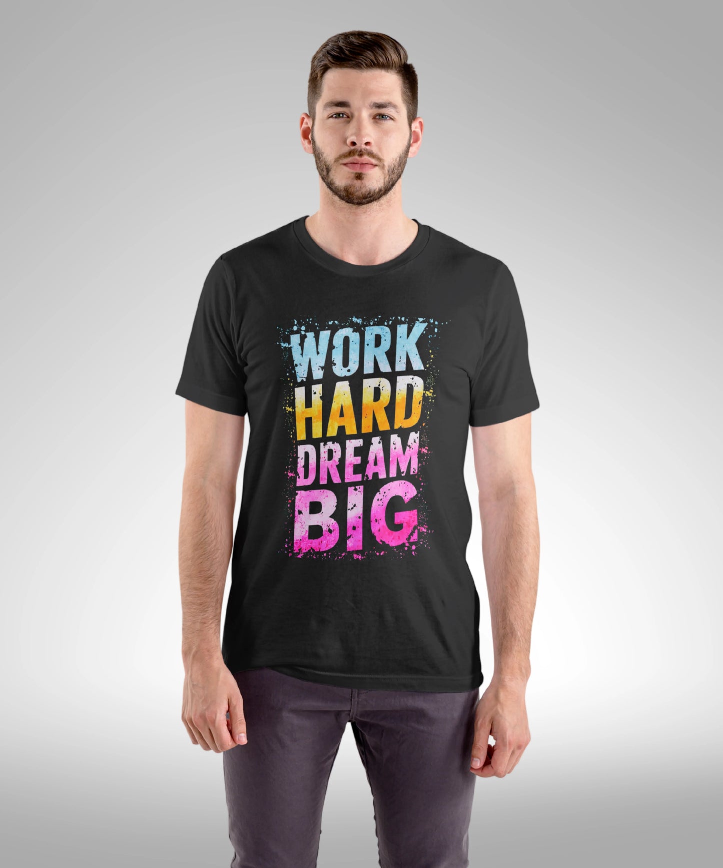 Work Hard Dream Big Black T-Shirt