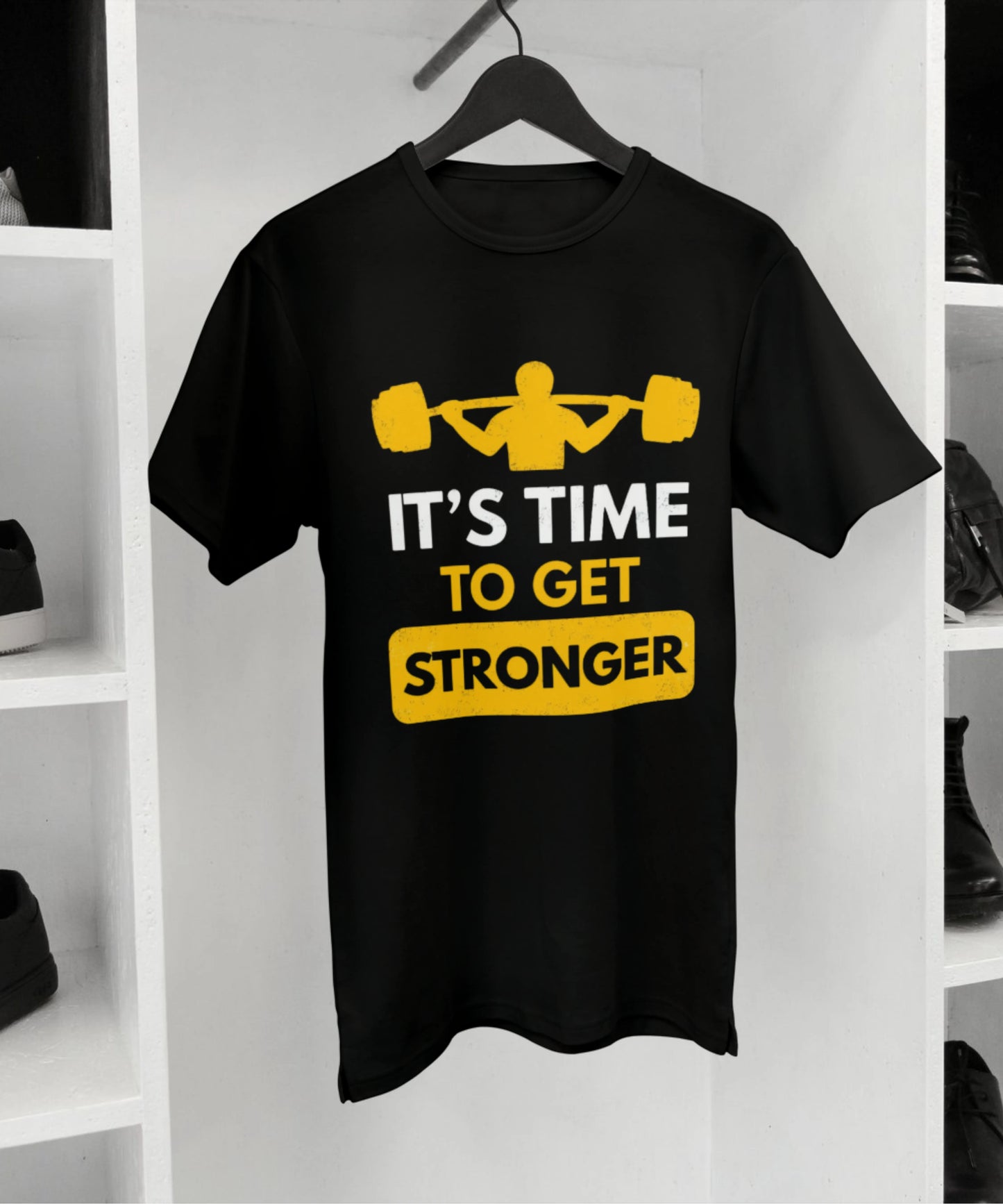 Its the time To Get Stronger Black T-Shirt