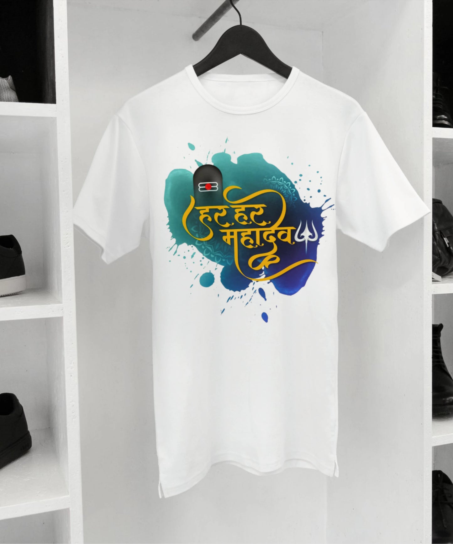 Haar Haar Mahadev White T-shirt