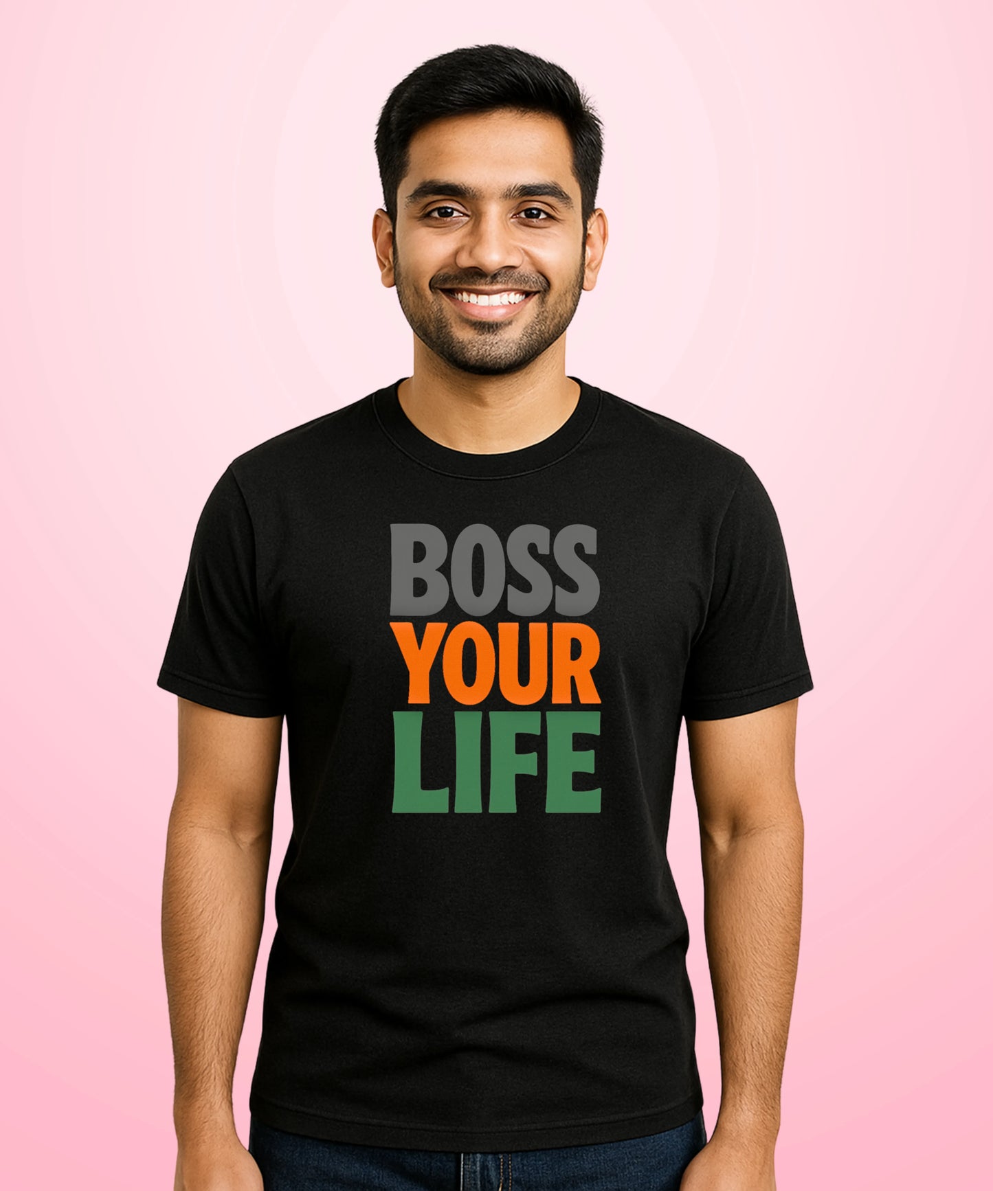 Boss Your Life Black T-Shirt