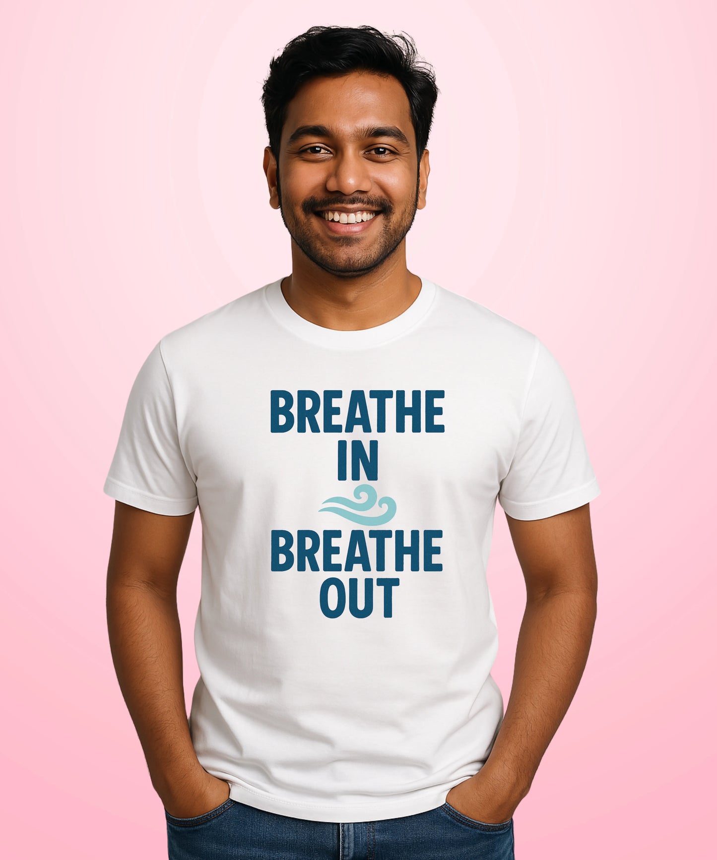 Breathe In, Breathe Out White T-Shirt