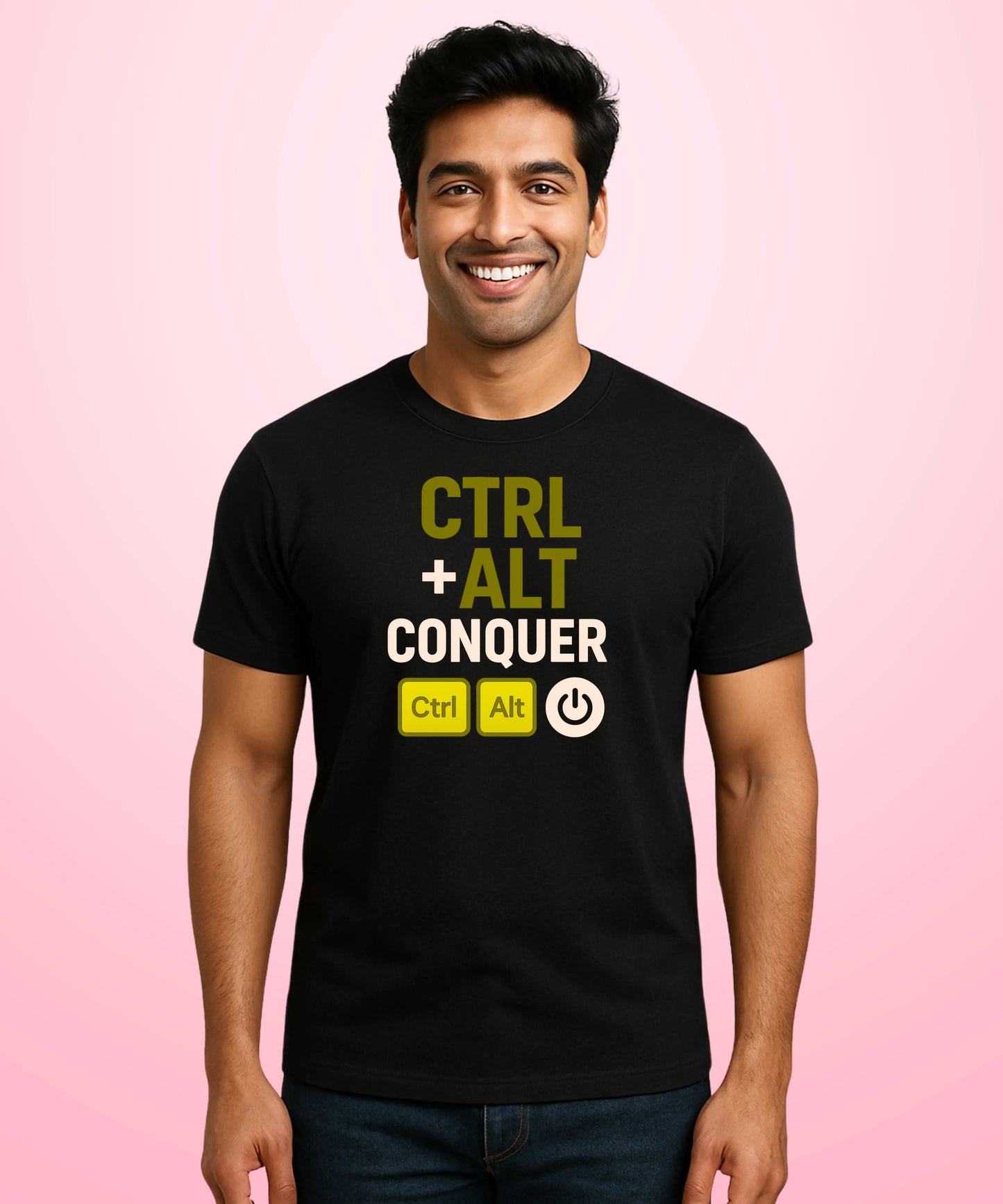 CTRL+ALT Conquer Black T-Shirt