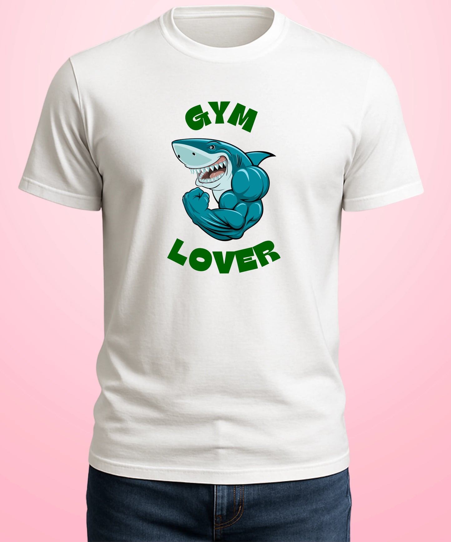 Gym Lover White T-Shirt
