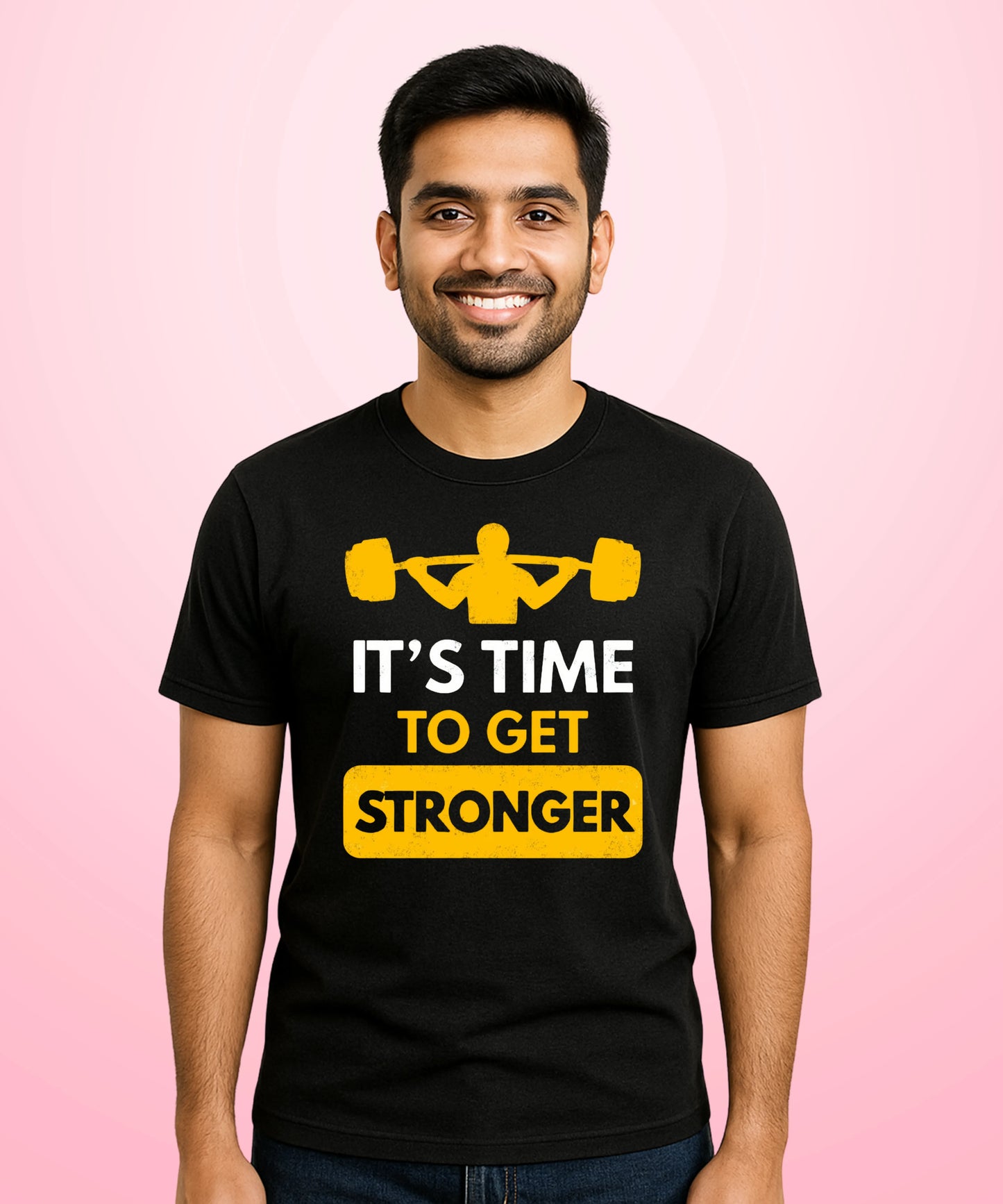 Its the time To Get Stronger Black T-Shirt