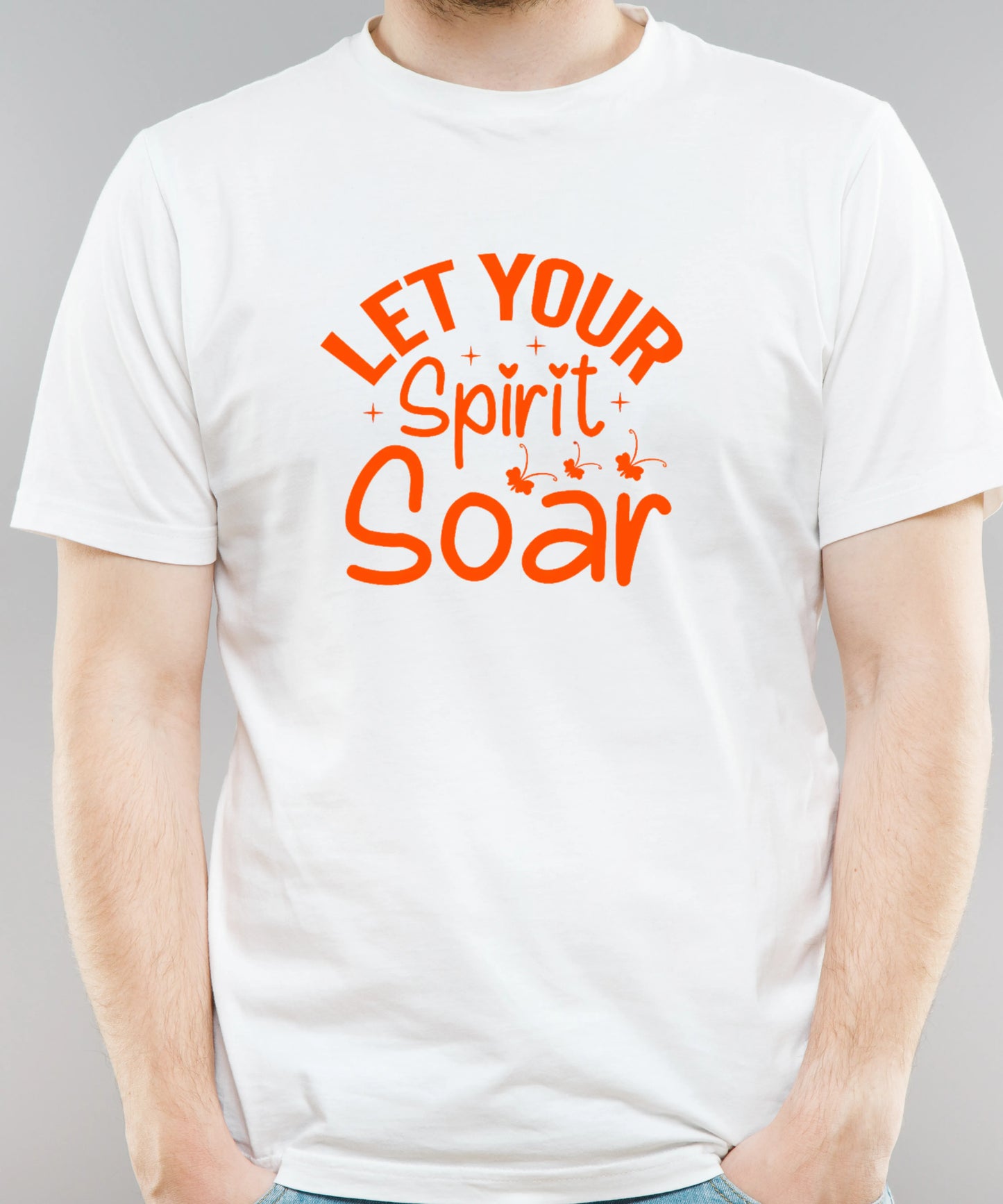 Let Your Spirit Soar Standard Unisex White t-shirt