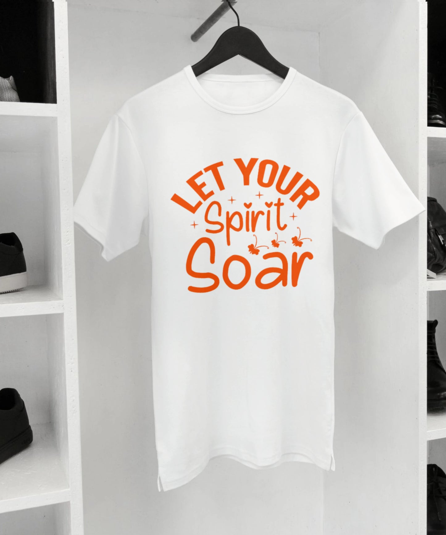 Let Your Spirit Soar Standard Unisex White t-shirt