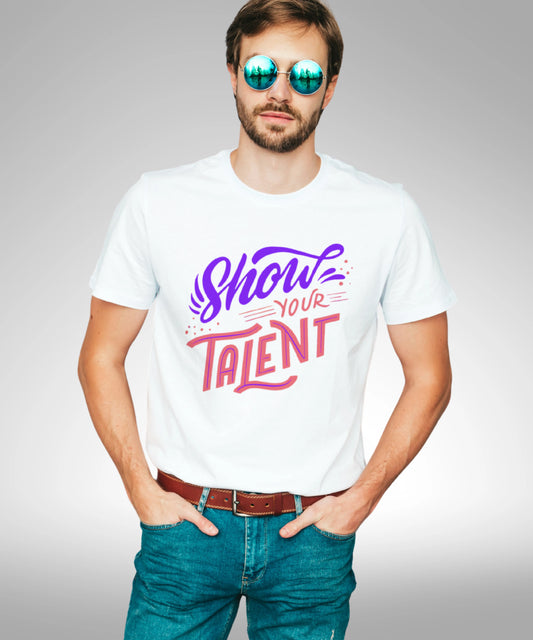 Show Your Talent White Standard T-Shirt
