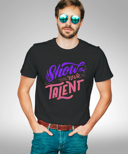 Show Your Talent Standard Black T-Shirt