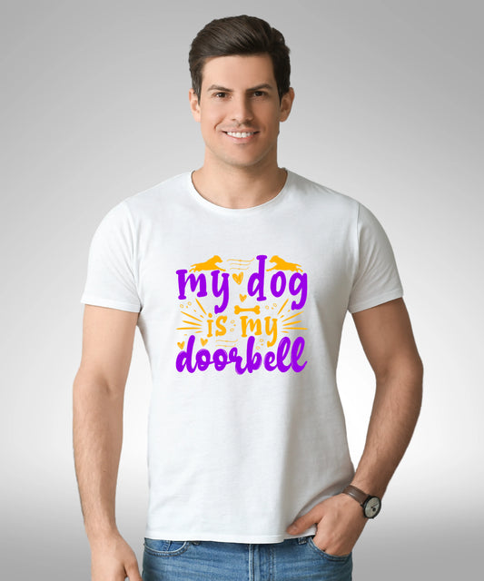 My Dog Is My Doorbell White T-Shirt