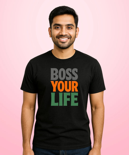 Boss Your Life Black T-Shirt