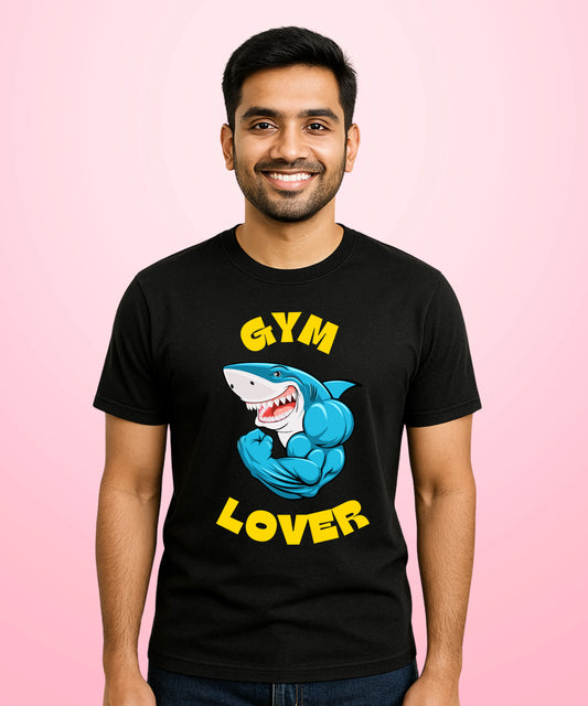 Gym Lover Black T-Shirt