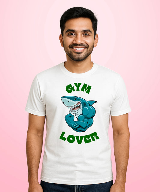 Gym Lover White T-Shirt