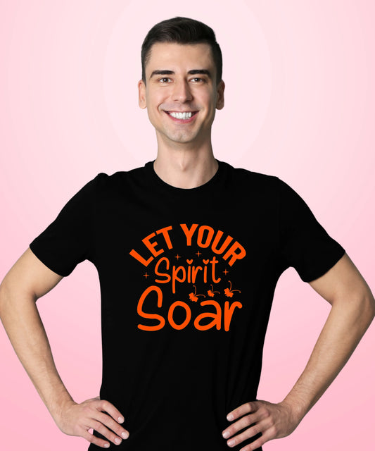 Let Your Spirit Soar Standard Unisex Black t-shirt