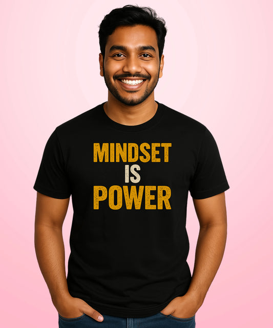Mindset Is Power Black T-Shirt
