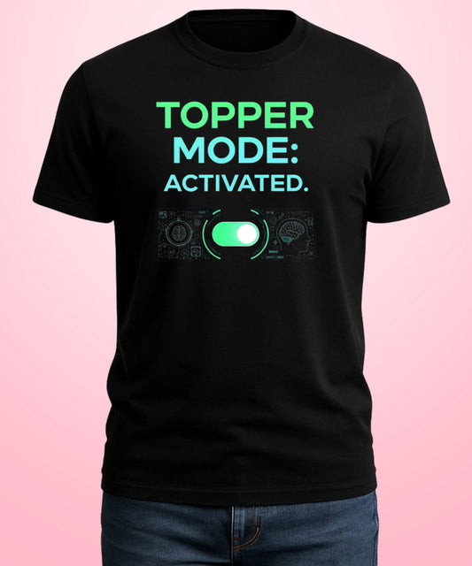 Topper Mode Activated Black T-Shirt