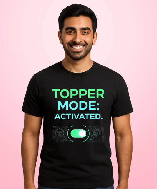 Topper Mode Activated Black T-Shirt