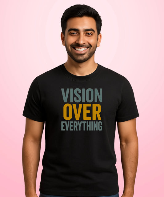 Vision Over Everything Black T-Shirt