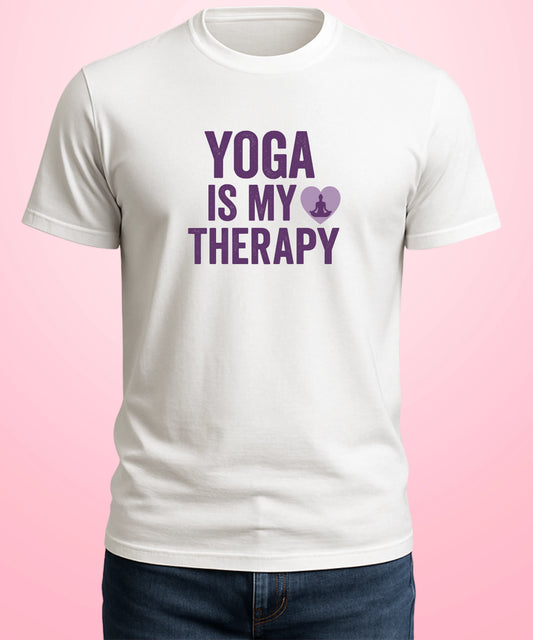 Yoga Is My Therapy White T-Shirt