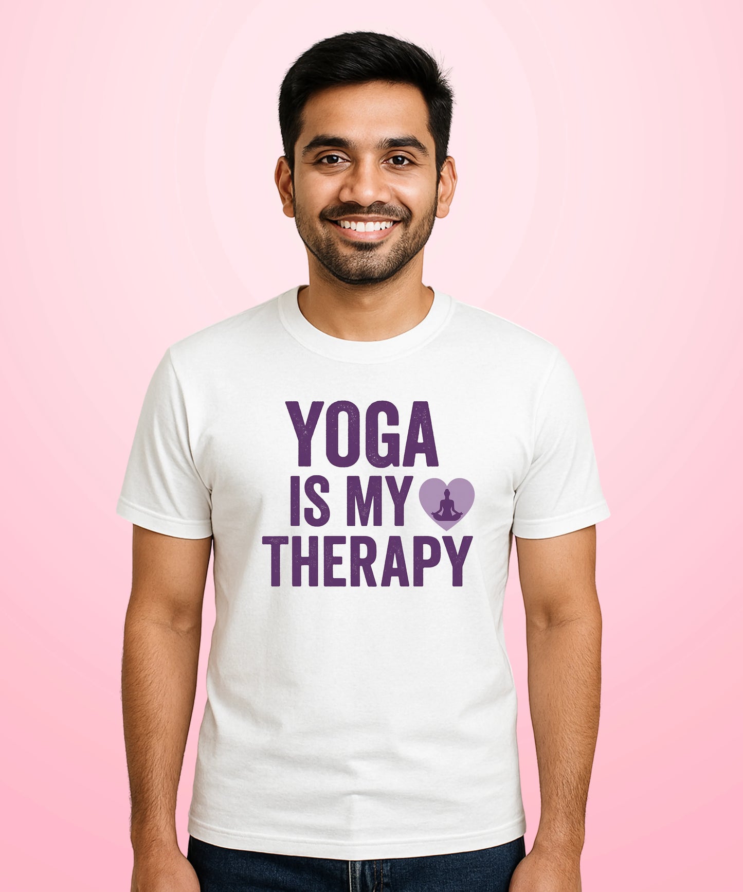 Yoga Is My Therapy White T-Shirt