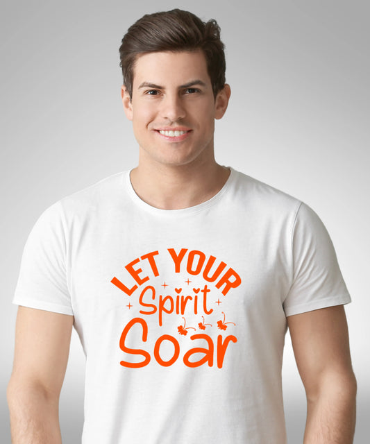 Let Your Spirit Soar Standard Unisex White t-shirt